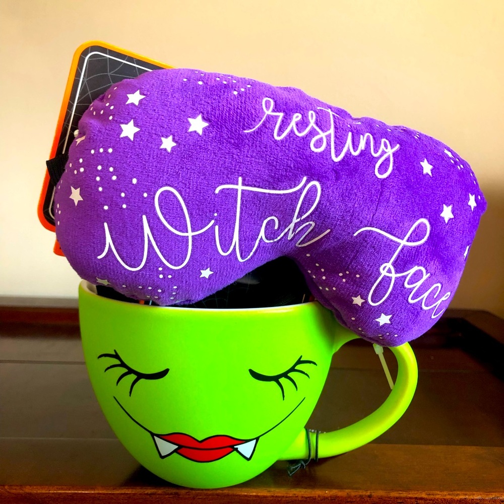 Halloween Mug and Eye Mask Set